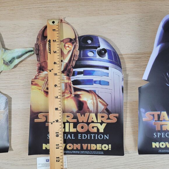 Vtg 90s Star Wars Trilogy Special Edition Movie Promo Video Store Topper Display - Picture 15 of 15